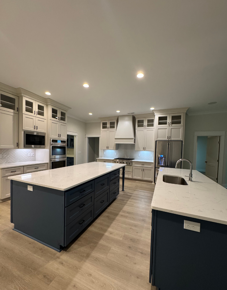 Smokey Blue Luxury Custom Kitchen Cabinets Huntsville Al